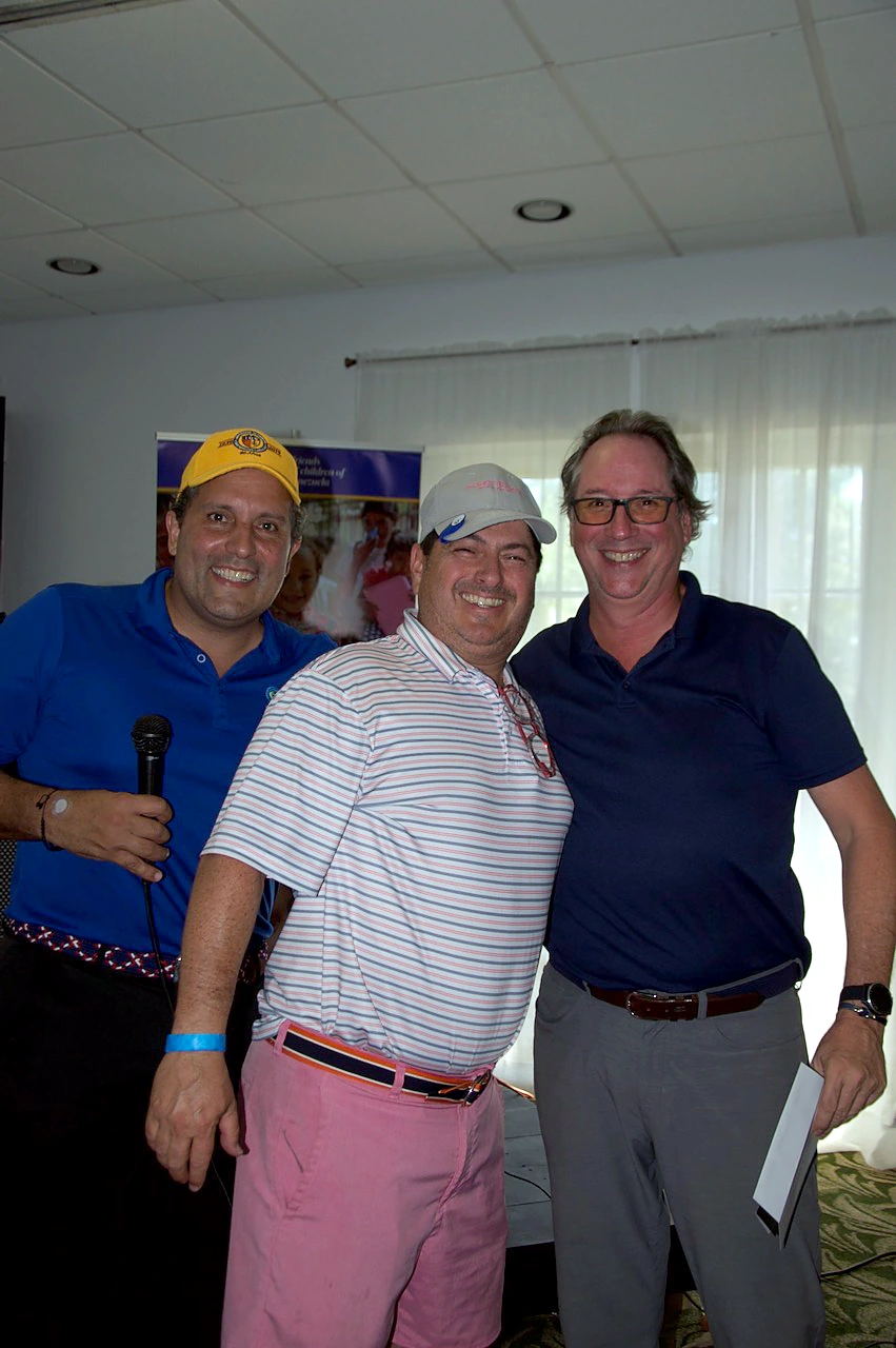 Three players together during the awards