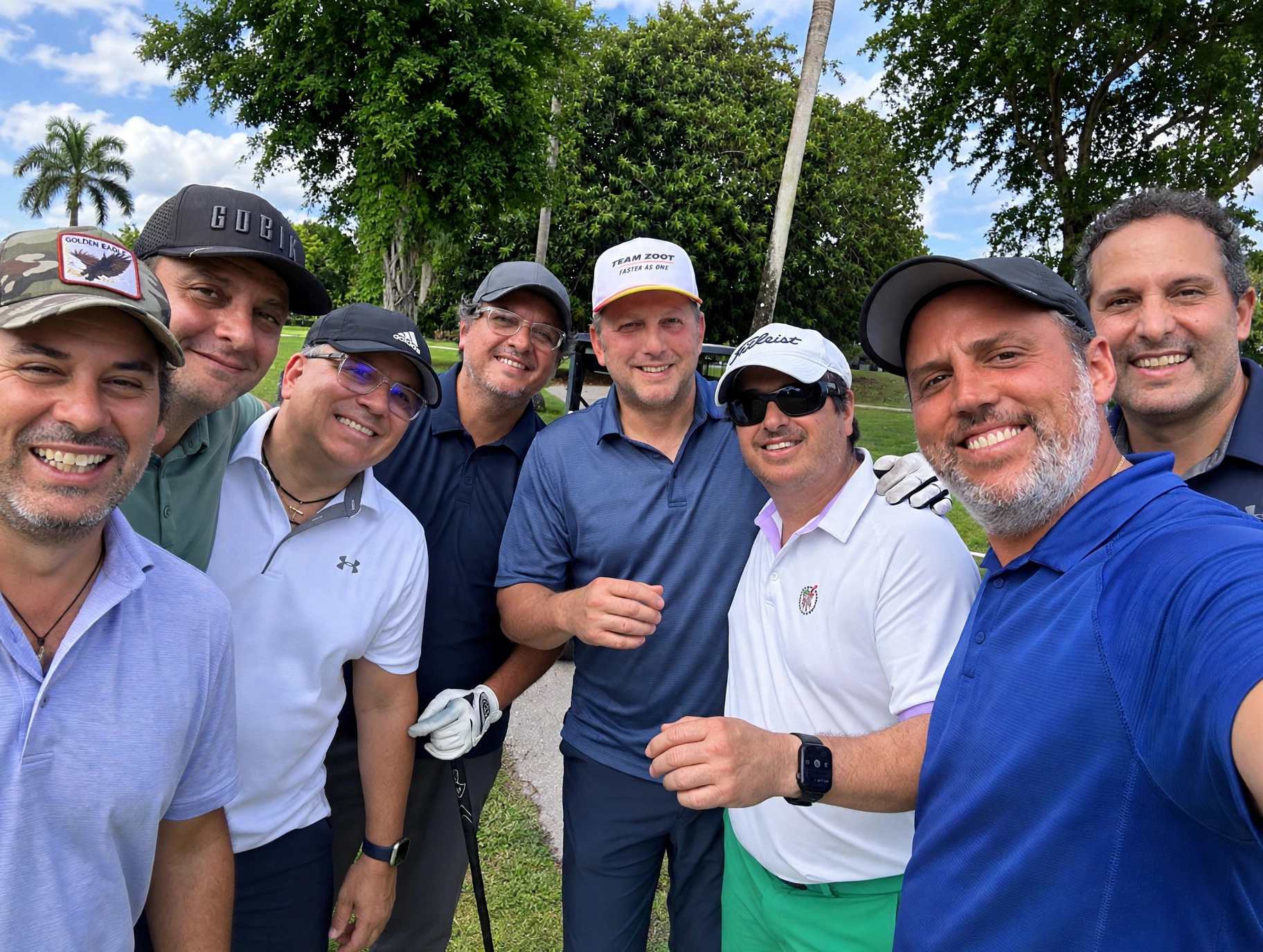The organizers of Swing for Children of Venezuela on the course